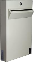 Protex Wall Mount Drop Box (LPD-161), for ballots, cash, checks, large size envelopes and other large documents, Piano hinge, Pre-drilled mounting holes off-white