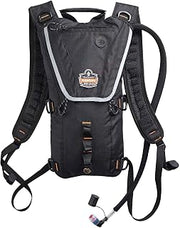 Ergodyne Chill-Its 5156 Hydration Backpack with Storage, Low Profile Pack, 3 Liter Bladder, Breakaway Shoulder Straps