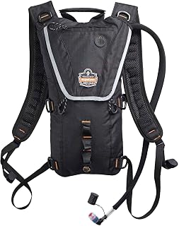 Ergodyne Chill-Its 5156 Hydration Backpack with Storage, Low Profile Pack, 3 Liter Bladder, Breakaway Shoulder Straps