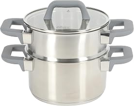 Oster Beauford 3 Quart Stainless Steel Dutch Oven With Steamer Set - Induction Safe
