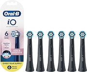 Oral-B iO Gum & Sensitive Replacement Heads, Electric Toothbrush Brush Heads, Black, 6 Count