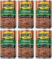 Onion Baked Beans by Bush's Best – 28 Ounce (Pack of 6), Pack of 6