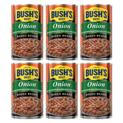 Onion Baked Beans by Bush's Best – 28 Ounce (Pack of 6), Pack of 6
