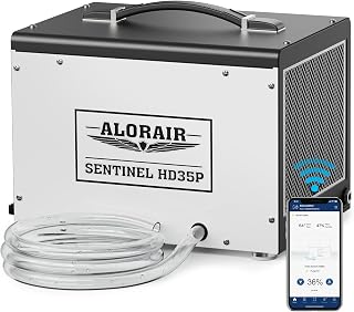 ALORAIR Smart Wi-Fi 70 Pints Crawlspace Dehumidifier with Pump Compact Unit | APP Control, Auto Defrost, High Capacity, 1,000 Sq. Ft., with Drain Hose, for Basement, Commercial, 6-Year Limited Warranty