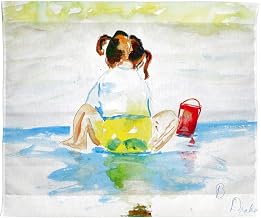Betsy Drake TP729 24 x 30 in. Pigtails Playing Wall Hanging