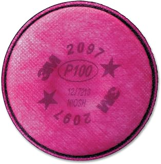3M 2097 P100 Particulate Filter For 5000, 6000, 6500, 7000 And FF-4 Pink
