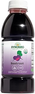 DYNAMIC HEALTH Organic Beetroot Juice Concentrate, 16 fl oz | Circulation, Energy & Endurance Support, Certified Organic Beetroot Juice Concentrate, No Added Sugar, Gluten Free, BPA Free