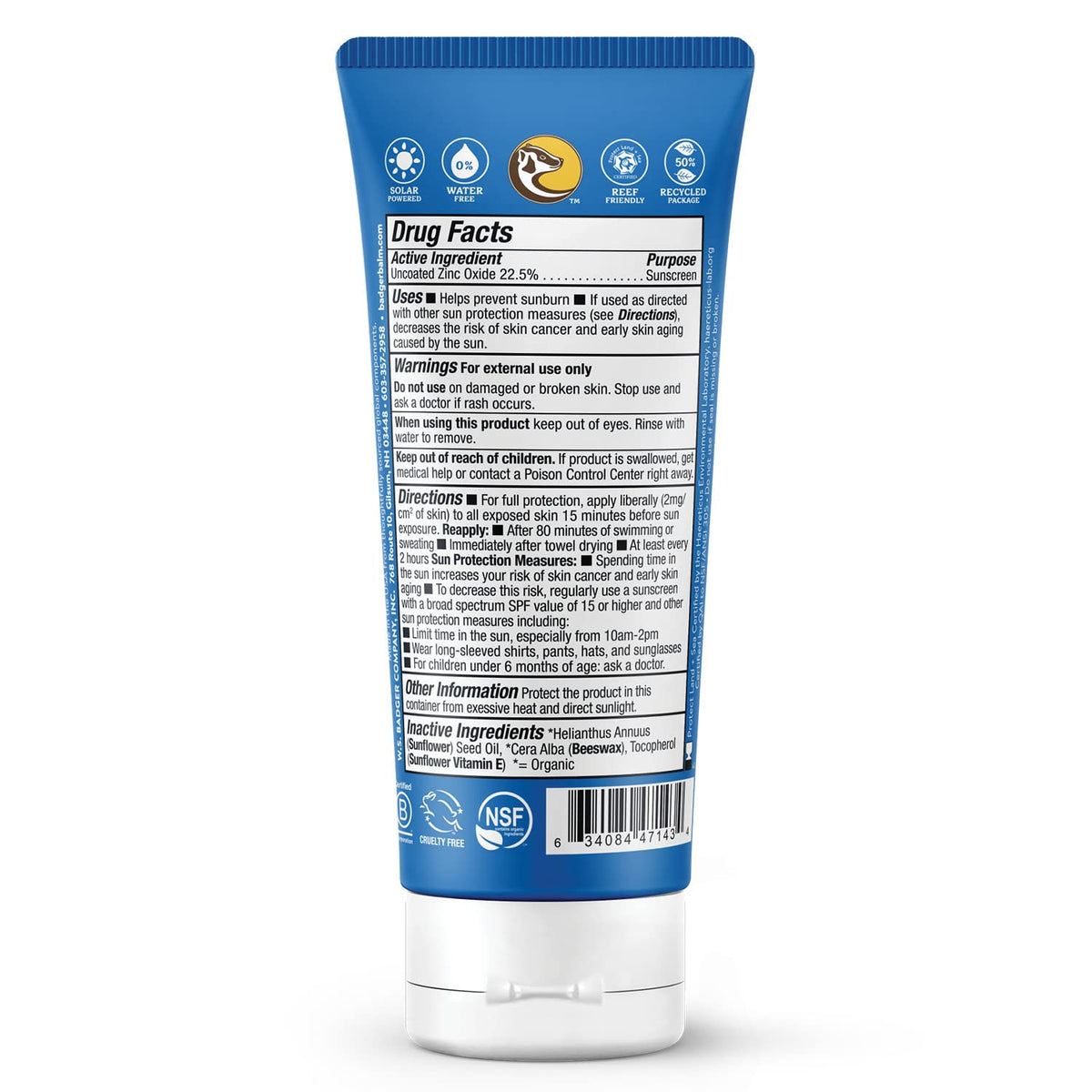 SPF 40 Sport Mineral Sunscreen Cream & Organic Aloe Gel by Badger – 3.45 Fl Oz (Pack of 2), Pack of 2