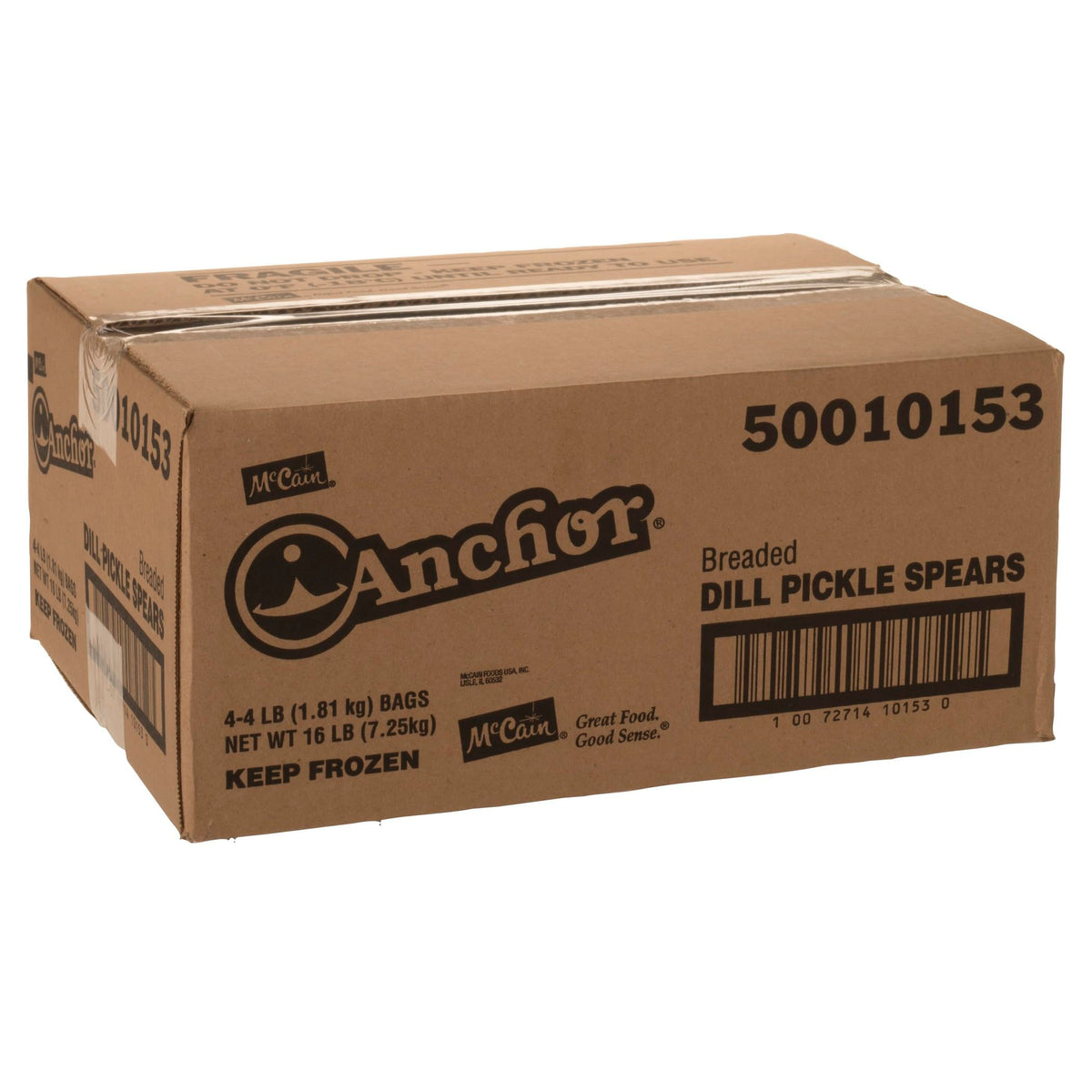 Anchor Breaded Dill Pickle Spear - Appetizer by McCain – 4 pound, Pack of 4