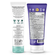 SPF 50 Mineral Sunscreen and SPF 30 Mineral Face Sunscreen by Badger – Pack of 2
