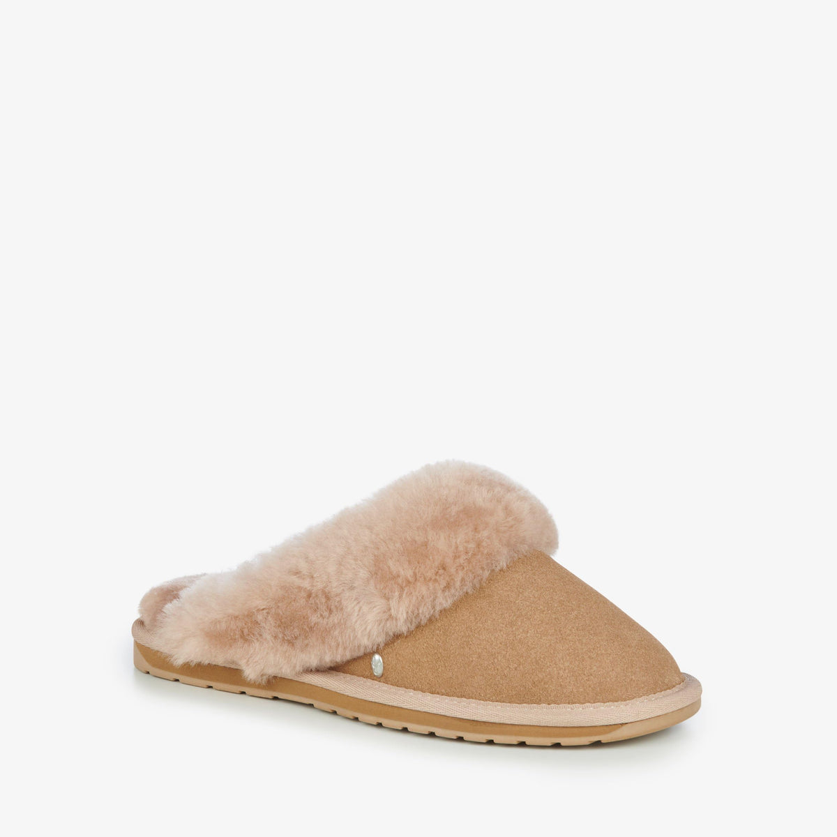 Australia - Jolie Womens Slipper by EMU – 9, Leather, Camel, Model 195283044343