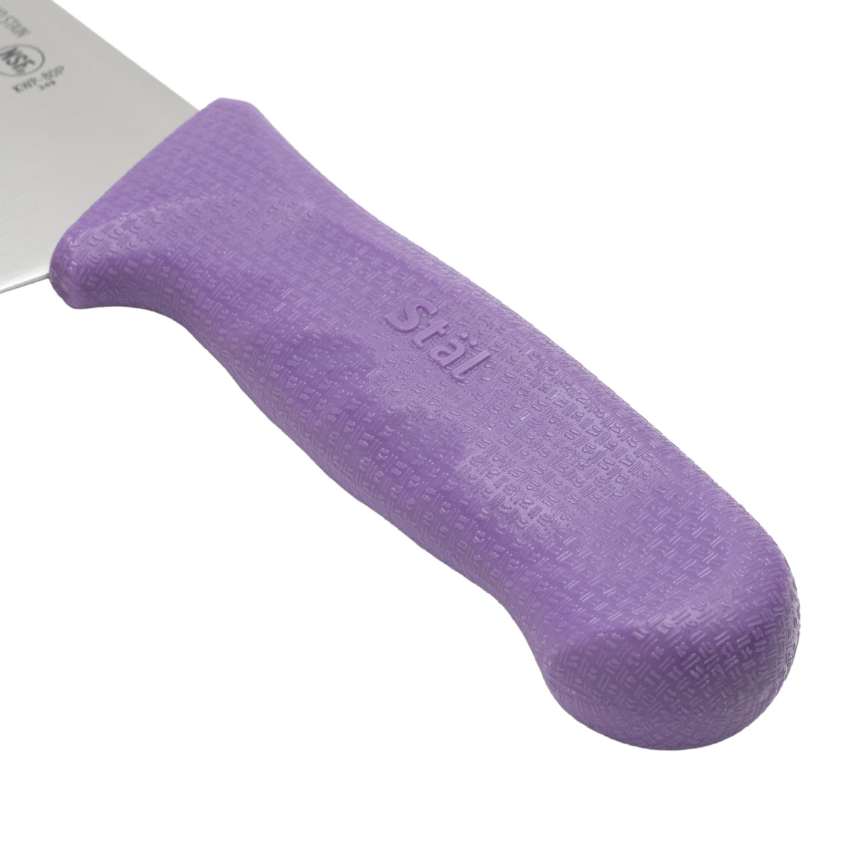 8" Chef's Knife - Allergen-Free by by Winco – 8", Black with Silver/Grey Blade