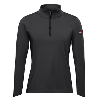Women's Performance Stretch Jersey 1/4 Zip Pullover by Red Kap – Medium, Polyester, Black, Model QZW1BK RG M