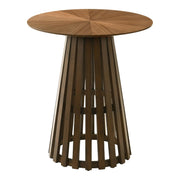 Weiss - Mid-Century Modern Walnut Round Bar Table by Limari Home – Rubberwood, Walnut, Model LIM-85574