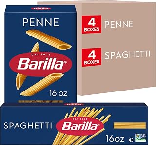 Barilla Penne & Spaghetti Pasta Variety Pack, Non-GMO Pasta, 16oz. (8PK)