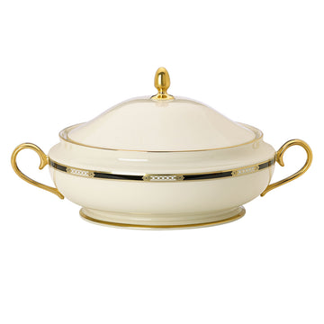 Hancock Covered Vegetable Bowl by Lenox – Covered Vegetable Bowl, 80 ounces, Ivory, Model 6042444
