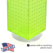 Azar Displays Pegboard + Hooks / Green / 8"W x 20"H Display Racks