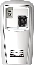 Rubbermaid Commercial Products Microburst Automated Odor-Controlling Aerosol Air Care System MB3000 Dispenser LCD Chrome for Restaurants/Hotels/Schools/Airports/Offices