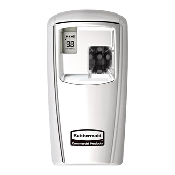 Microburst Automated Odor-Controlling Aerosol Air Care System MB3000 Dispenser LCD Chrome for Restaurants/Hotels/Schools/Airports/Offices by Rubbermaid Commercial Products – Model