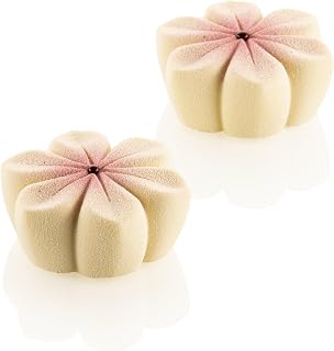Silikomart Hana 87 Silicone Baking Pan with 6 Flower Cavities 2.83 Inch Diameter x 1.18 Inch High