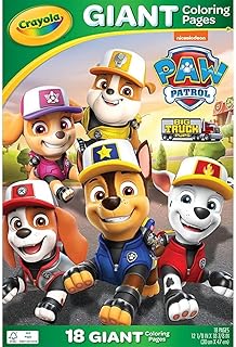 Crayola Giant Coloring Pages, 12.75" x 19.5" (Paw Patrol)