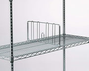 METRO Shelf Divider, 8x18, Chrome Plated
