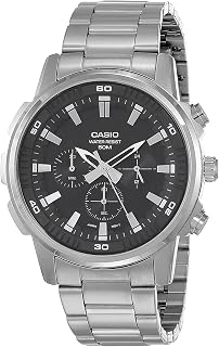 Casio Chronograph Stainless Steel Analog Mtp-E505D-1A Mtpe505D-1 Men's Watch