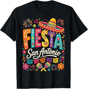 Fiesta San Antonio Mexican Celebration Texas Party T-Shirt