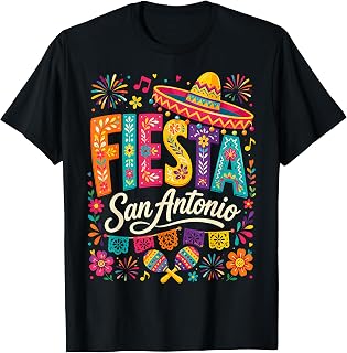 Fiesta San Antonio Mexican Celebration Texas Party T-Shirt