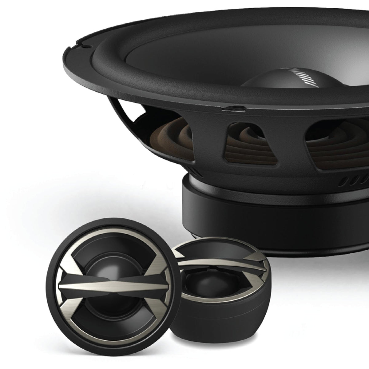 6.5” Component 2-Way Speaker Set by Alpine – polypropylene, black, Model EL-E65C-G