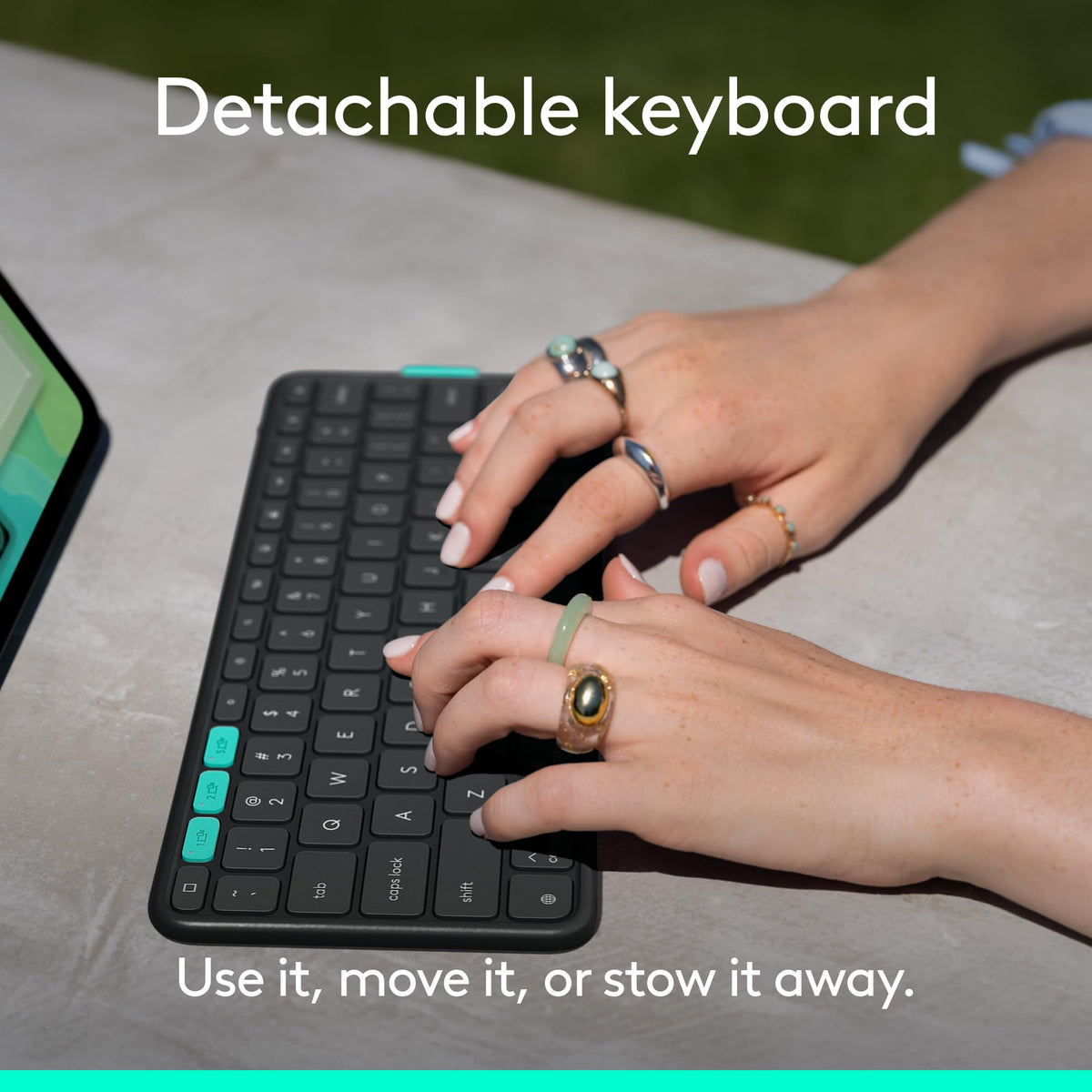 Logitech Black / 11" / TABLET KEYBOARD Keyboard Cases