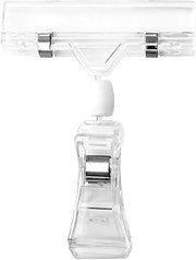 Elite Global Solutions TAGV06 Clip on Spring Sign Holder, 3" x 4" h., Polycarbonate, Clear Polycarbonate (Pack of 10)