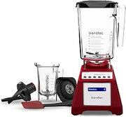 Blendtec Total Blender Classic (Red), 90oz* WildSide+ & Twister Jars | Powerful and Reliable Kitchen Blender; 10 Speeds with Pulse; Six Preprogrammed Cycles for One Touch Consistent Blends