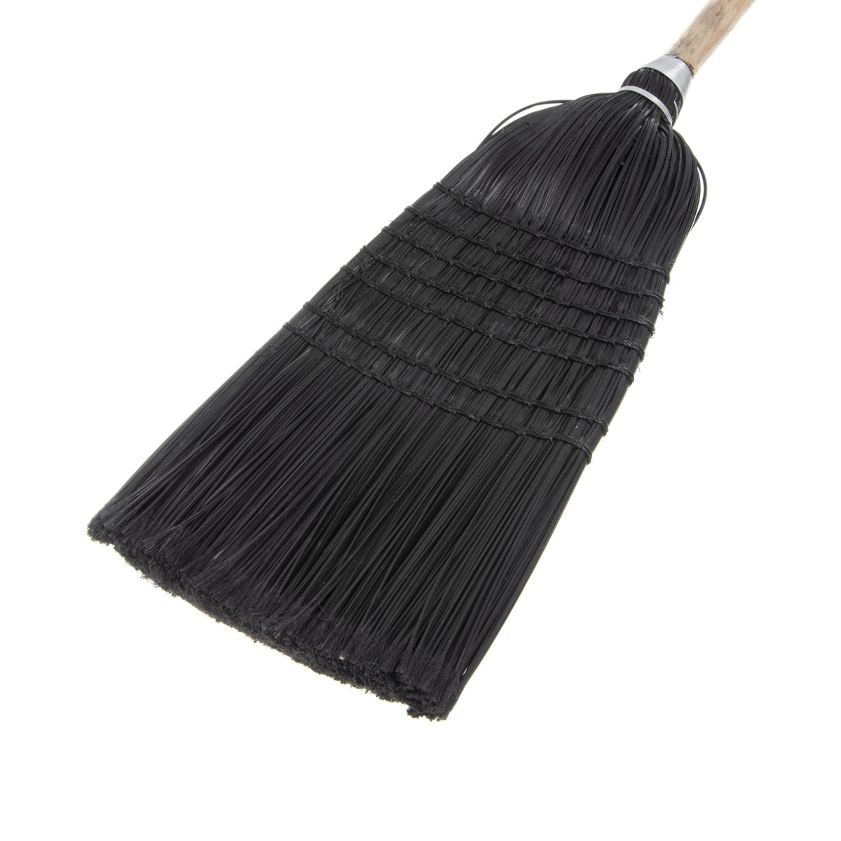 Carlisle FoodService Products 57" Warehouse/Janitor Broom by SPARTA – Pack of 1, Polypropylene,Polypropylene Bristles,Wood Handle, Black, Model 4167903