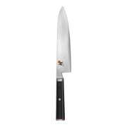 Kaizen 8-Inch Chef's Knife by MIYABI – 8", Steel, Black with Red Accent, Model 34183-203