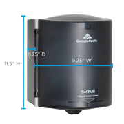 Georgia-Pacific Regular Capacity Dispenser / Regular Capacity / Black Commercial Paper Hand Towel Dispensers