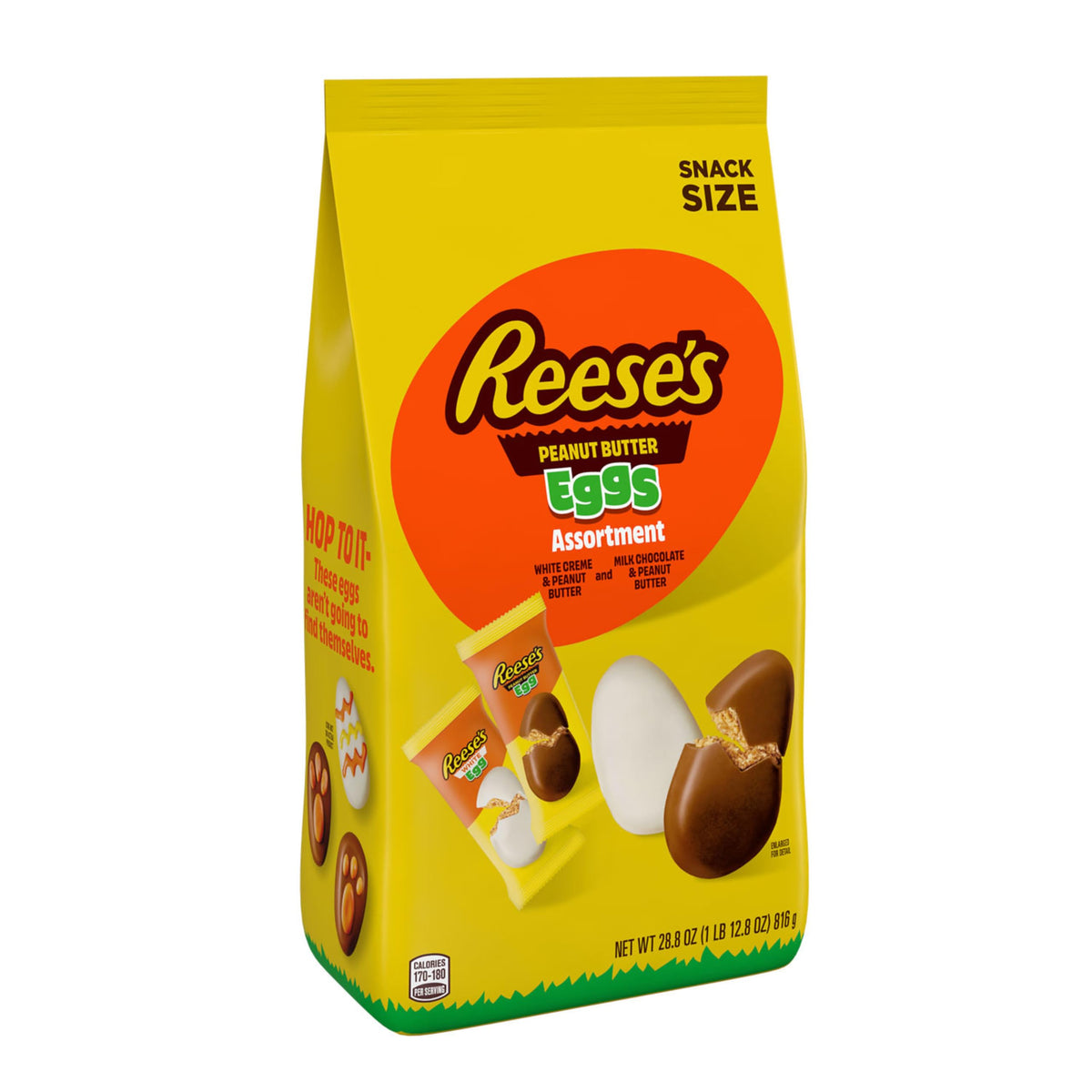Assorted Flavored Snack Size Peanut Butter Eggs by Reese's – 28.8 Ounce (Pack of 1)