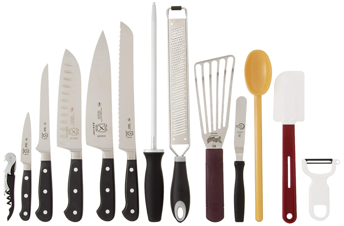 Renaissance Forged Cutlery Food Lab Kit by Mercer Culinary – 8", Stainless Steel, Black, Model M4AMAZ