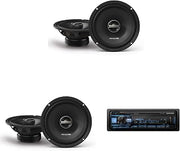 Alpine UTE-63BT Bluetooth® Multimedia Receiver (Does Not Play CDs) with (2) & DM-65-G 6.5" Coaxial Bundle