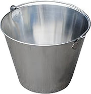 Vestil BKT-SS-325 Stainless Steel Bucket, 10" Depth, 3.25 gallon, 88 pound Capacity