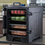 Cateraide™ Insulated Food Carrier w/ (5) Pan Capacity by Carlisle / CFS Brands – 5 load, Polyethylene (PE), Black, Model PC300N03