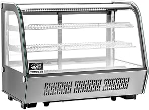 Nexel Commercial Refrigerated Countertop Display Case by Global Industrial – 22.4"L x 34.6"W x 27"H, 4.8 cubic_feet, Stainless Steel, Model CW-160