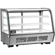 Nexel Commercial Refrigerated Countertop Display Case by Global Industrial – 22.4"L x 34.6"W x 27"H, 4.8 cubic_feet, Stainless Steel, Model CW-160