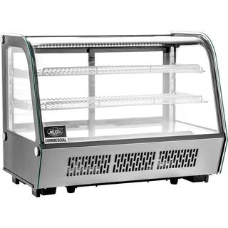 Nexel Commercial Refrigerated Countertop Display Case by Global Industrial – 22.4"L x 34.6"W x 27"H, 4.8 cubic_feet, Stainless Steel, Model CW-160