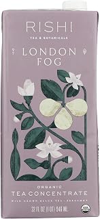 Rishi Tea London Fog Latte, Organic Black Tea Concentrate, 32 Fl Oz