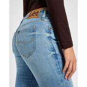 Women's Midrise Bootcut Jeans by Lee – Cotton Spandex Polyester, Rising Sign, Model 112355540