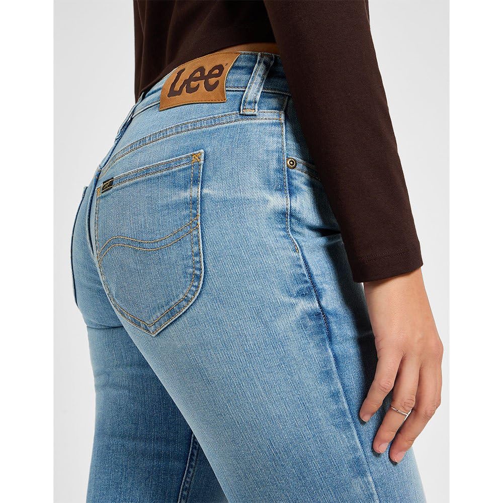 Women's Midrise Bootcut Jeans by Lee – Cotton Spandex Polyester, Rising Sign, Model 112355540