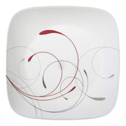 Square 16-Piece Dinnerware Set by Corelle – 16-Piece, Porcelain, Red, Pack of 16, Model 1101529