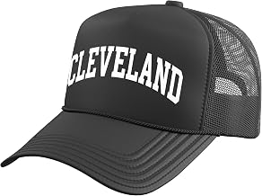 Cleveland Varsity College Trucker Hat with Adjustable Mesh Back