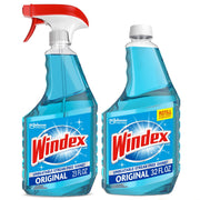Refill Bundle of Glass and Window Cleaner Spray by Windex – 23 Fl Oz Spray & 32 Fl Oz Refill Bundle, Pack of 2